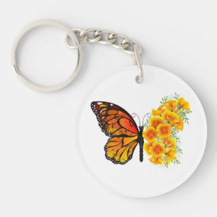 Flower Butterfly med Gult California Poppy