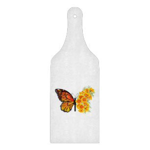 Flower Butterfly med Gult California Poppy