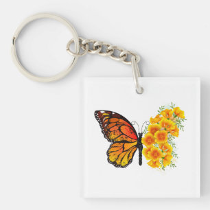 Flower Butterfly med Gult California Poppy
