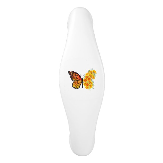 Flower Butterfly med Gult California Poppy Handtag (Framsidan)