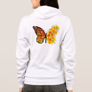 Flower Butterfly med Gult California Poppy T Shirt