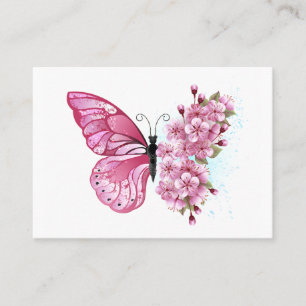 Flower Butterfly med Rosa Sakura