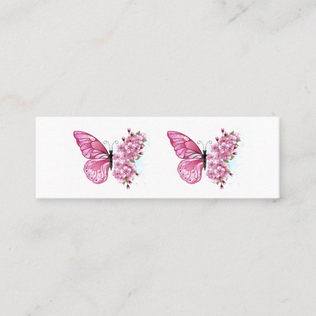 Flower Butterfly med Rosa Sakura (Framsida)