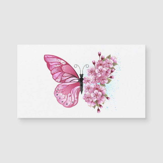 Flower Butterfly med Rosa Sakura (Framsida)