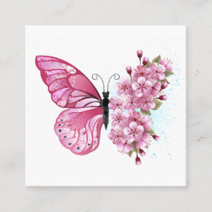 Flower Butterfly med Rosa Sakura