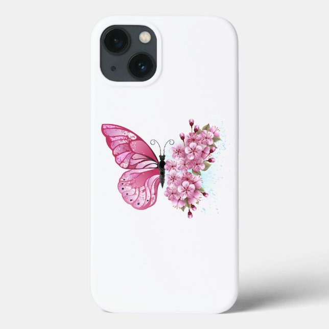 Flower Butterfly med Rosa Sakura (Baksida)