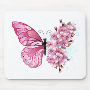 Flower Butterfly med Rosa Sakura Musmatta