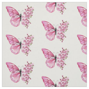 Flower Butterfly med Rosa Sakura Tyg
