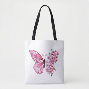 Flower Butterfly med Rosa Sakura Tygkasse