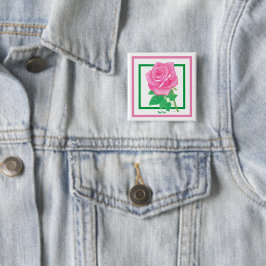 Flower Button Pin (ro) Knapp