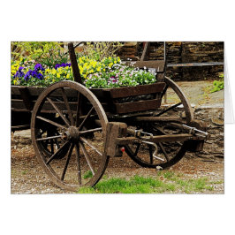 Flower Cart Hälsningskort