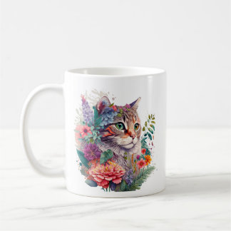 Flower Cat #1 Kaffemugg