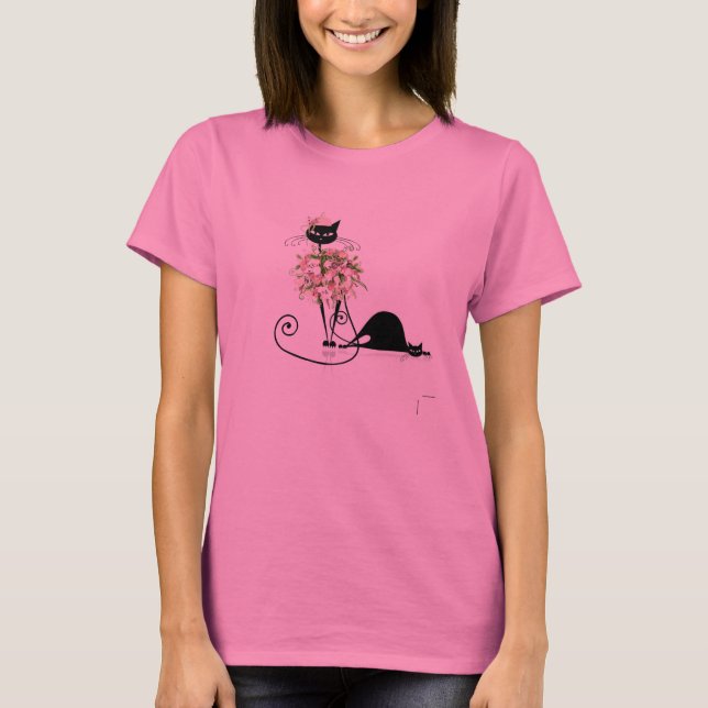 Flower Cat T Shirt (Framsida)