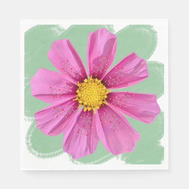 Flower Chemistry Party Napkin Pappersservett (Framsidan)