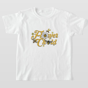 Flower Child Buzzing Kärlek: Cute Humla Stars T Shirt