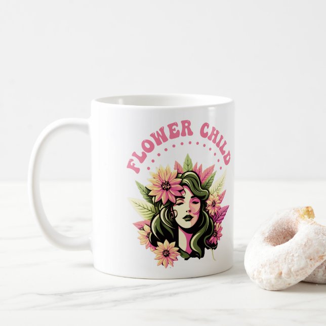 Flower Child Coffee Mugg (Med munk)