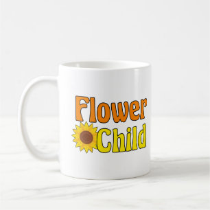 Flower Child Cute Solros Hippie Kids Kaffemugg