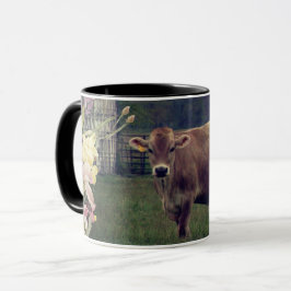 Flower Child Jersey Cow Mugg