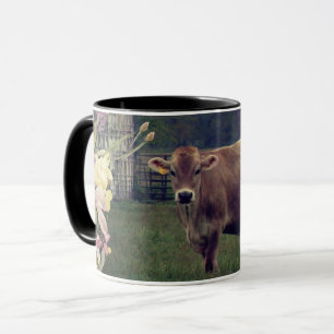 Flower Child Jersey Cow Mugg