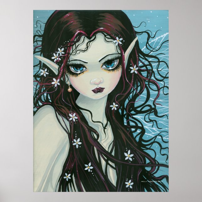 Flower Child Stort öga Fairy Poster (Framsidan)