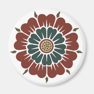 Flower Chinese Ornament Owen Jones asian patern fl Magnet