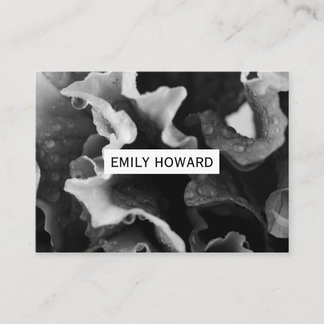 Flower Closeup Visitkort (Framsida)