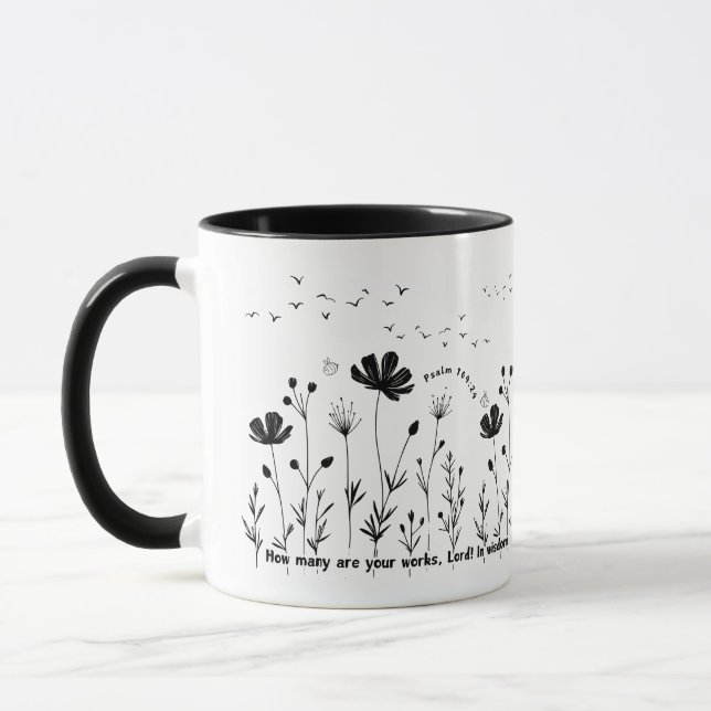 Flower Coffee Mugg - 11oz, Flowers on Earth Mugg (Vänster)