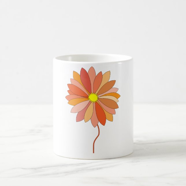 Flower Coffee Mugg med tuff Tecknad (Center)