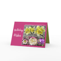 FLOWER COLLAGE BIRTHDAY HÄLSNING