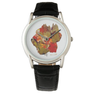Flower collagraph art watch armbandsur