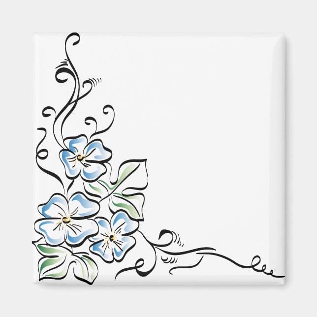 Flower Corner Flower Nature Vear Flower Plant Magnet (Framsidan)