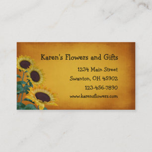 Flower Craft Gift Shop Visitkort