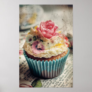 Flower Cupkaka Poster