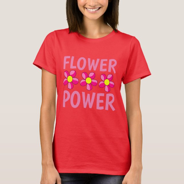 FLOWER Dam Hoodie-klänning T Shirt (Framsida)