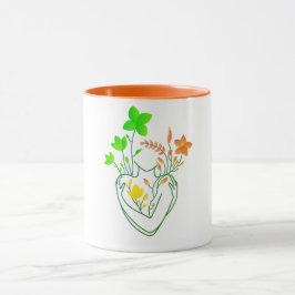 Flower Dam - Retro Orange Edition Mugg