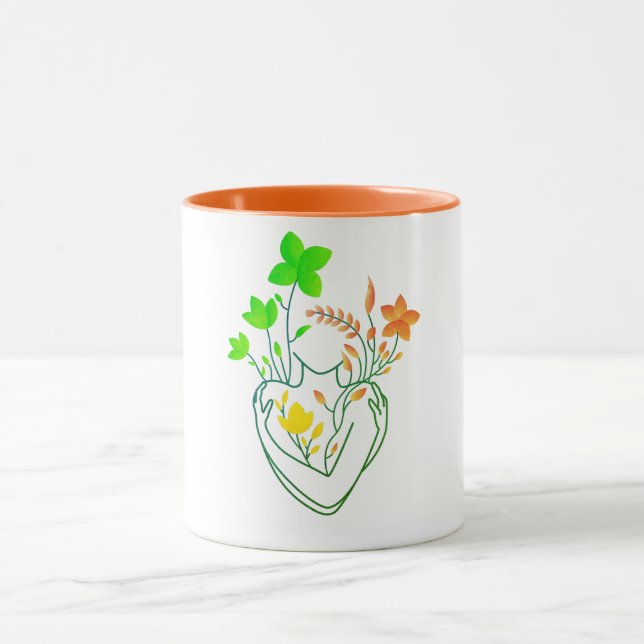 Flower Dam - Retro Orange Edition Mugg (Center)