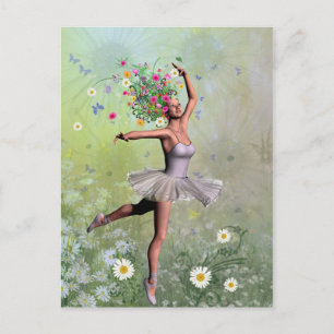 Flower dancer vykort