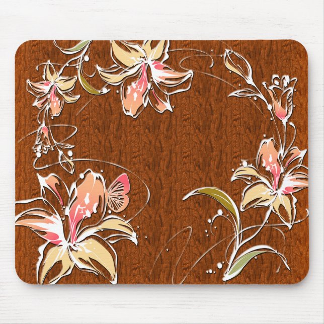 Flower Decor 10 Mousepad Musmatta (Framsidan)