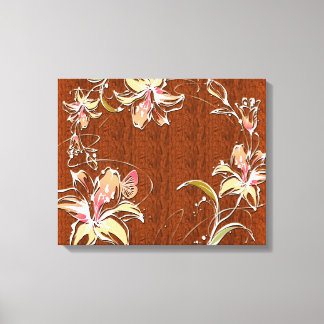 Flower Decor 10 Wrapped Canvas