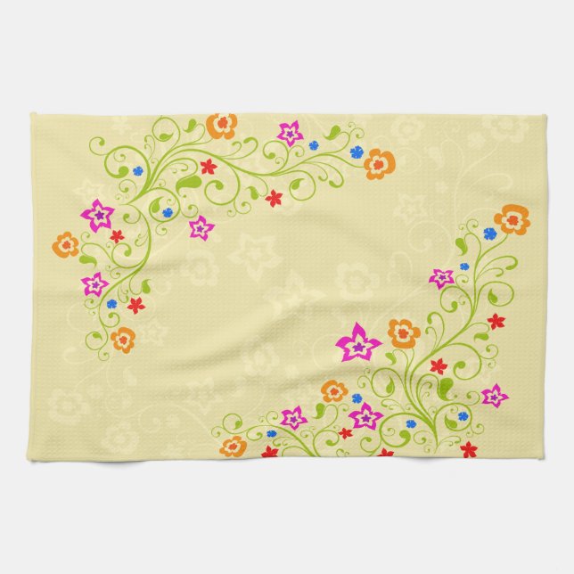Flower Decor 1 Kitchen Towel Kökshandduk (Horisontell)