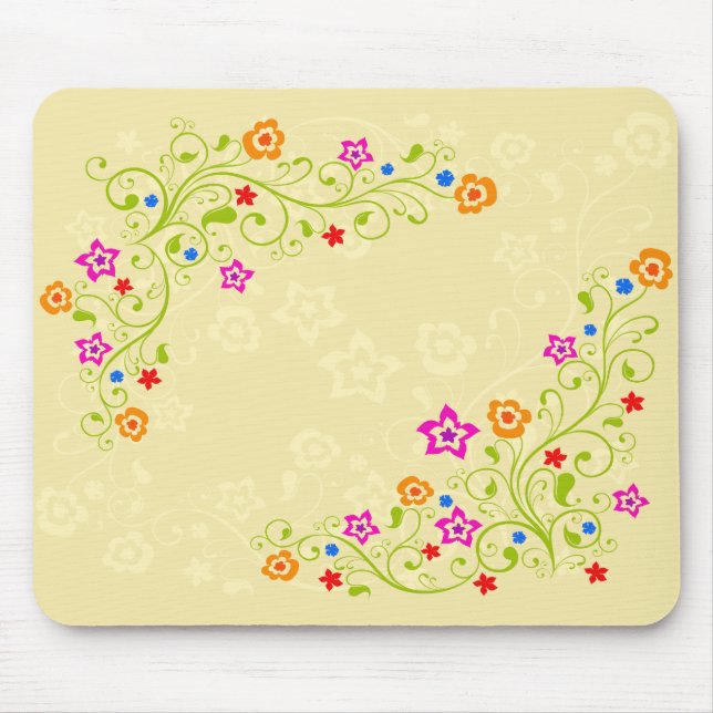 Flower Decor 1 Mousepad Musmatta (Framsidan)