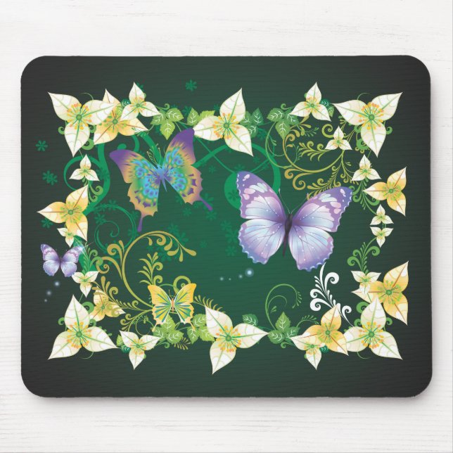 Flower Decor 4 Mousepad Musmatta (Framsidan)
