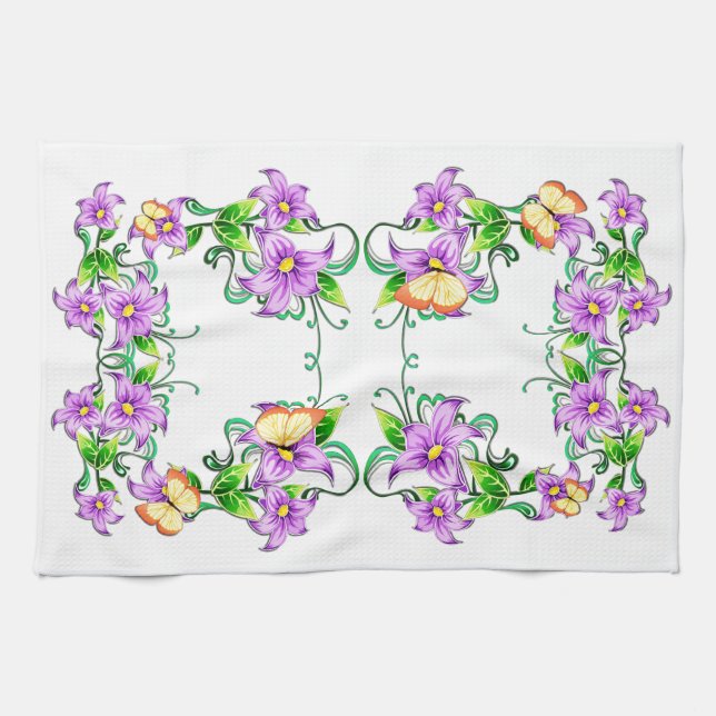 Flower Decor 5A Kitchen Towel Kökshandduk (Horisontell)