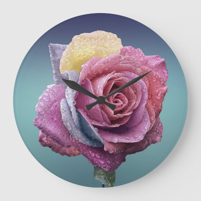 Flower Decor 87 Wall Clocks & Numeral Options (FLO Stor Klocka (Framsida)
