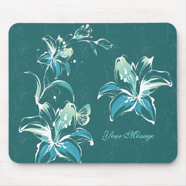 Flower Decor 9 Mousepad Musmatta (Framsidan)