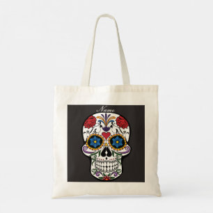 Flower Decorated Human Skull Art Thunder_Cove Tygkasse