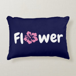 Flower-dekorfärg Prydnadskudde