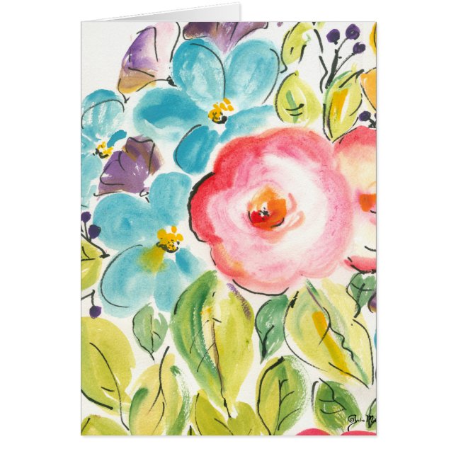 Flower Delight II Hälsningskort (Framsidan)