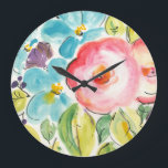 Flower Delight II Stor Klocka<br><div class="desc">Flower Delight II av Julia Minasian</div>