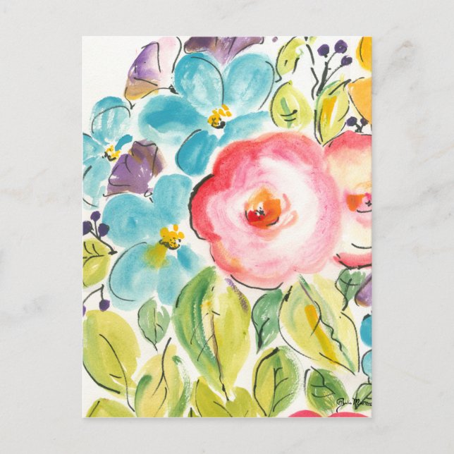 Flower Delight II Vykort (Framsida)